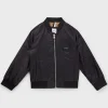 HUGO BOSS Monogramjakke Til Børn Med Logomærke Sort Store