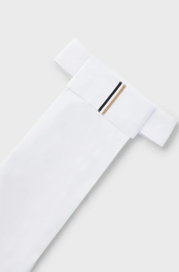 HUGO BOSS One-piece Plastron Til Hestesport Med Signaturstribe Hvid Best