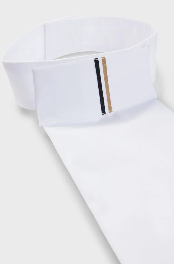 HUGO BOSS One-piece Plastron Til Hestesport Med Signaturstribe Hvid Best