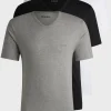HUGO BOSS Pakke Med Tre T-shirts Med V-hals I Bomuldsjersey Hvid/grå/sort Best