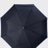 HUGO BOSS Pocket Umbrella With Blue Border Mørkeblå New