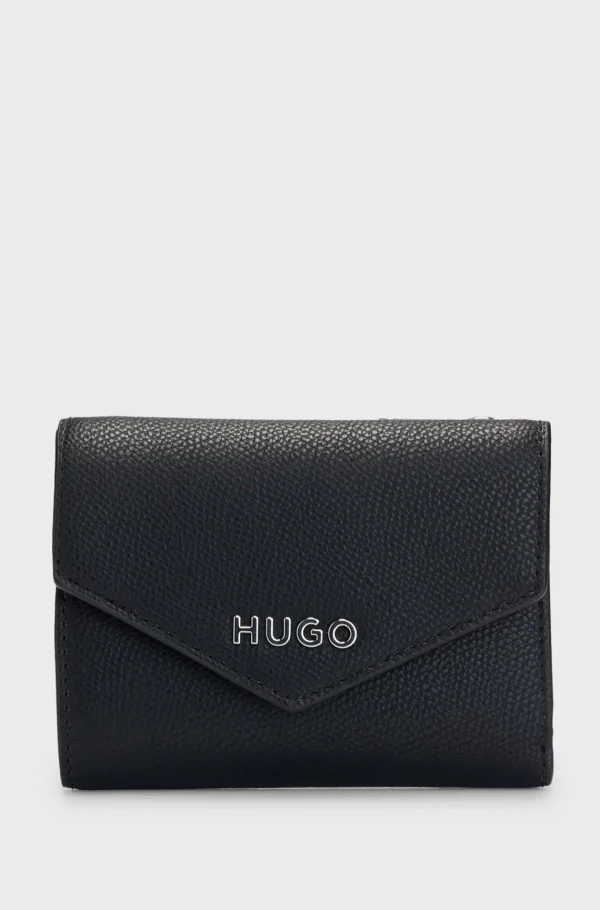 HUGO BOSS Pung I Kornet Kunstlæder Med HUGO-logo Sort New