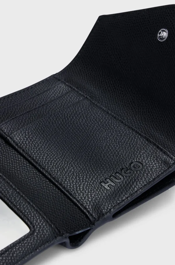 HUGO BOSS Pung I Kornet Kunstlæder Med HUGO-logo Sort New