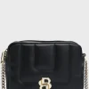 HUGO BOSS Quiltet Crossbodytaske Med Dobbelt B-monogram I Metal Sort Fashion
