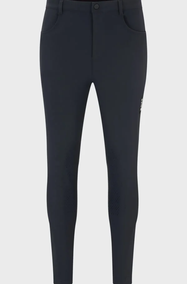 HUGO BOSS Ridebukser Med Knægrip Til Hestesport I Materiale Med Ekstra Stræk Grå New
