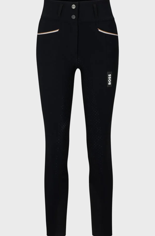 HUGO BOSS Ridebukser Til Hestesport Med Full-grip Og Ekstra Stræk Sort Shop
