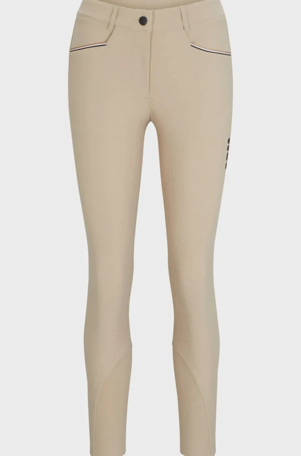 HUGO BOSS Ridebukser Til Hestesport Med Full-grip Og Ekstra Stræk Beige Clearance