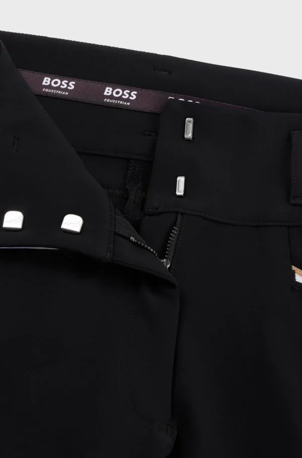 HUGO BOSS Ridebukser Til Hestesport Med Full-grip Og Ekstra Stræk Sort Shop