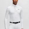 HUGO BOSS Showskjorte Til Hestesport I Med Signaturstribede Detaljer Hvid Cheap