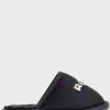 HUGO BOSS Slippers Til Børn Med Logo Og For I Imiteret Pels Sort Sale