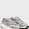 HUGO BOSS Sneakers I Blandede Materialer Med Ruskind Og Imiteret Læder Grå Cheap