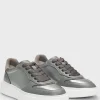 HUGO BOSS Sneakers I Imiteret Læder Med farvede Detaljer Sølv Shop