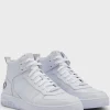 HUGO BOSS Sneakers Med Høj Profil Og Branding Hvid Online