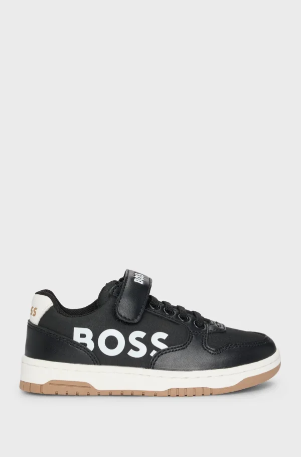 HUGO BOSS Sneakers Til Børn I Blandede Materialer Med Logodetaljer Sort Cheap