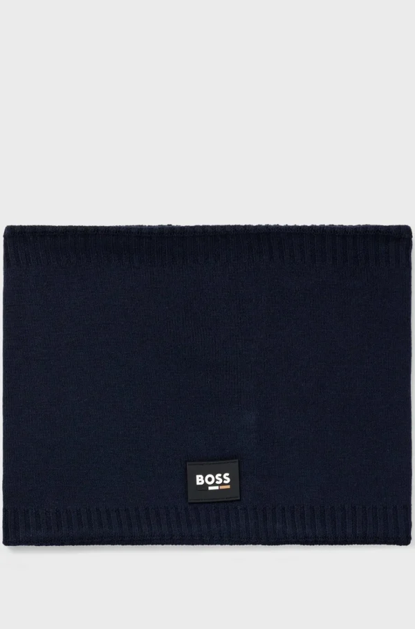HUGO BOSS Snood Til Børn Med Silikonebadge Med Logo Sort Online