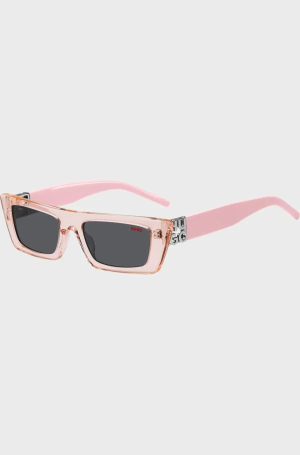 HUGO BOSS Solbriller I Lyserødt Acetat Med 3D-monogram Lys pink Clearance