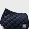 HUGO BOSS Springsadelunderlag I Fløjl Til Hestesport Med Dobbelt B-monogrammer Sort New