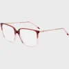 HUGO BOSS Stel Til Briller Med Styrke I Lyse Og Bordeaux Med Degradé-effekt Rød Flash Sale