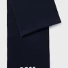 HUGO BOSS To-farvet Tørklæde Med Kontrasterende Logo Til Børn Mørkeblå New