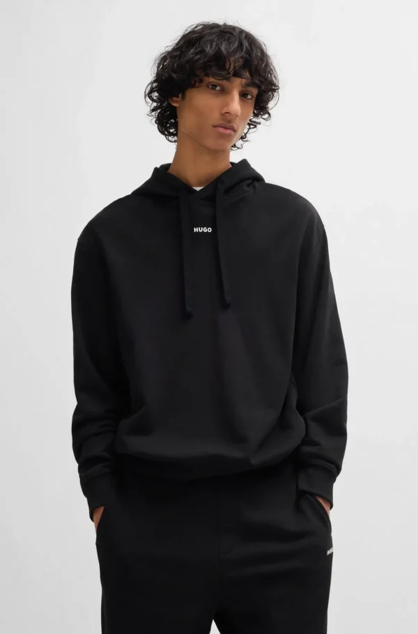 HUGO BOSS Tracksuit I Sweatkvalitet Af Bomuld Med Relaxed Fit Og Kontrastlogoer Sort Cheap