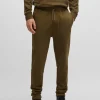 HUGO BOSS Tracksuit-bukser I Sweatkvalitet Af Bomuld Med Logomærke Brun Online