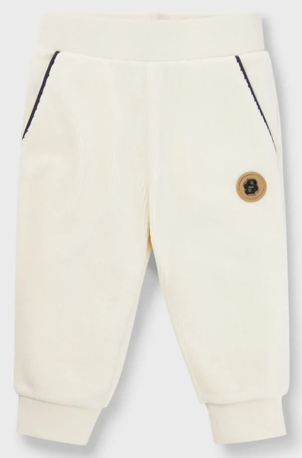 HUGO BOSS Tracksuit-bukser Til Børn I Bomuldsblanding Med Dobbelt B-monogrammer Lys beige Cheap