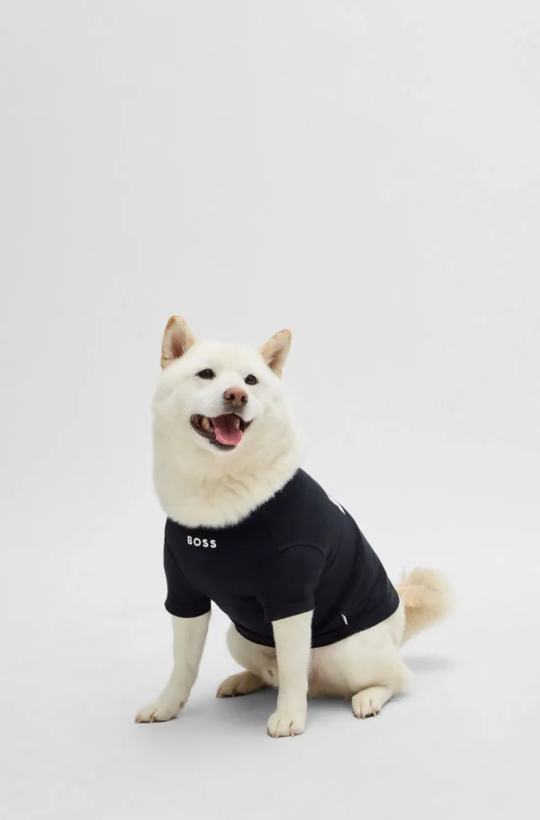 HUGO BOSS T-shirt Til Hund I Bomuld Med Logoprint Sort Fashion