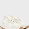 HUGO BOSS TTNM EVO-sneakers Med Mellemhøj Krave Og Strikket Overdel Naturlig Cheap