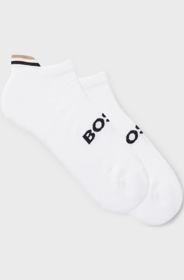 HUGO BOSS Two-pack Of Ankle Socks With Logo Details Hvid Fashion