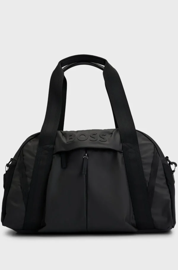 HUGO BOSS Weekendtaske I Imiteret Læder Med Logo Sort Online