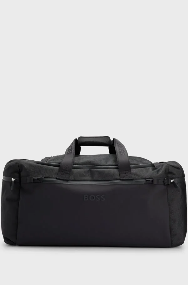 HUGO BOSS Weekendtaske Med Logo Og Brandede Rygsækstropper Sort Cheap